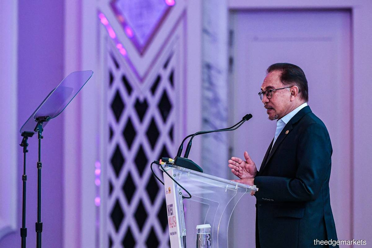 Prime Minister Datuk Seri Anwar Ibrahim (The Edge filepix by Zahid Izzani)